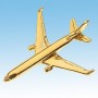 MD11 Avion 3D doré 22k / pin's - DJH CC001-119
