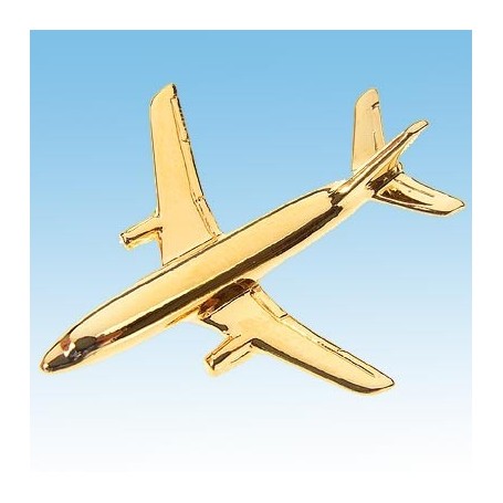 Mercure Avion 3D doré 22k / pin's - DJH CC001-120