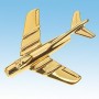 Mig 15 Avion 3D doré 22k / pin's - DJH CC001-124
