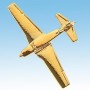 Mooney Avion 3D doré 22k / pin's - DJH CC001-134