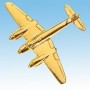 Mosquito Avion 3D doré 22k / pin's - DJH CC001-136