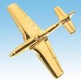 P-51D Mustang Avion 3D doré 22k / pin's - DJH CC001-137