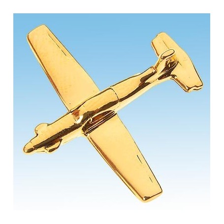 Pilatus PC7 Avion 3D doré 22k / pin's - DJH CC001-139