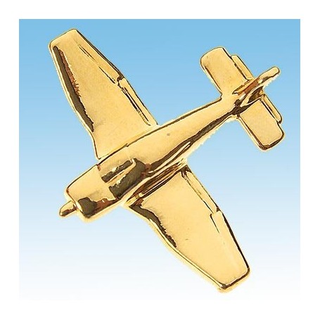 Robin DR400 Avion 3D doré 22k / pin's - DJH CC001-148