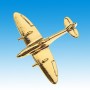 Spitfire Avion 3D doré 22k / pin's - DJH CC001-157