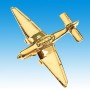 Stuka Avion 3D doré 22k / pin's - DJH CC001-160