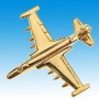 Sukhoi Su 25 Frogfoot  Avion 3D doré 22k / pin's - DJH CC001-162