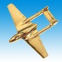 Vampire Avion 3D doré 22k / pin's - DJH CC001-179
