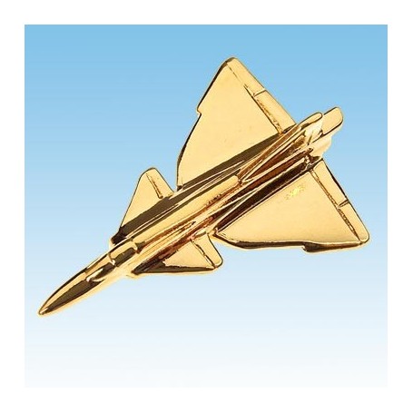 Viggen Avion 3D doré 22k / pin's - DJH CC001-180