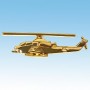 Cobra Helicoptere 3D doré 22k / pin's - DJH CC001-186