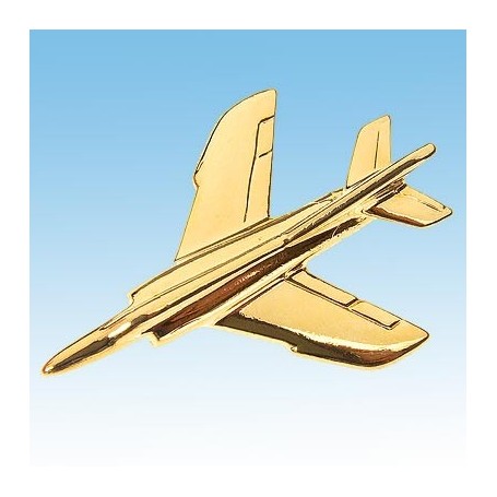 Etendard Avion 3D doré 22k / pin's - DJH CC001-73
