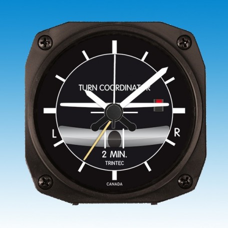 Turn & Bank Desk Model Alarm Clock - 9x9cm TCM26