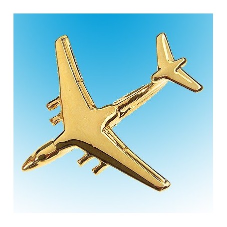 IL.76 Avion 3D doré 22k / pin's - DJH CC001-110