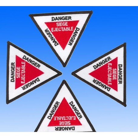 Patch Danger Siège Ejectable - Triangle PS34A