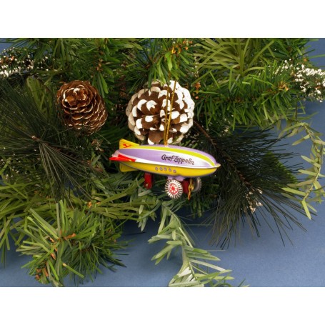 Zeppelin Former Christmas Tree / jouet tole � suspendre - 9x2cm  WP601956