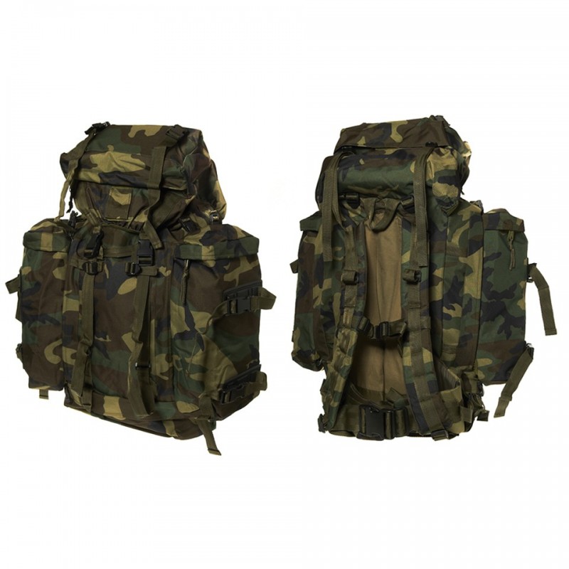 Mochila De Senderismo Commando Industries Army Mountain 100L | Acolchada Y Ajustable | Con Bolsillos Desmontables