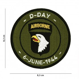D-Day 101st Airborne Overlord anniversaire - Ecusson patch 8,30c 442306-3297
