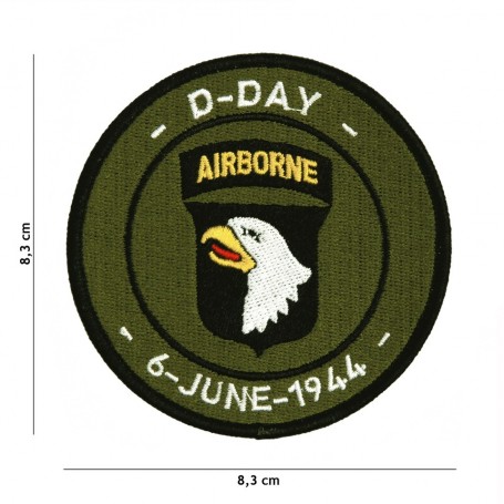 D-Day 101st Airborne Overlord anniversaire - Ecusson patch 8,30c 442306-3297