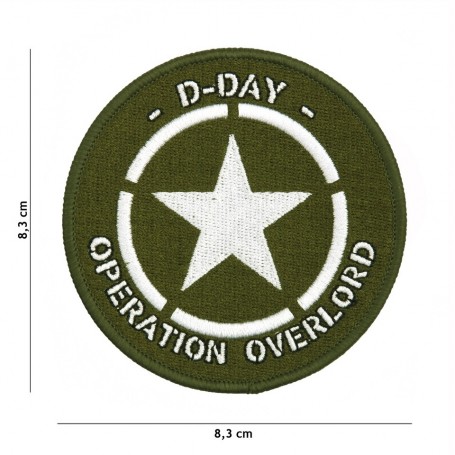 D-Day étoile alliés Overlord - Ecusson patch 8,30cm 442306-3299