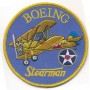 Boeing Stearrman USAF - Ecusson patch 10cm Patchstearman