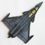 silhouette Rafale grise - tous escadrons Armée de l'Air - Ecusson patch 11cm Patch1120