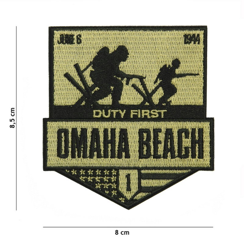 embroidered patch Omaha Beach Overlord