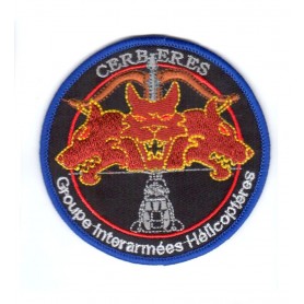 Patch1107 Cerberes Groupe Hélicoptères Inter Armées Ecusson patch 9cm ref 
