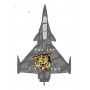 escadrille Spa-162 silhouette low visibility - Ecusson patch 10,5cm Patch1114