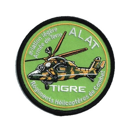 EC-665 Tigre ALAT - Régiment Hélicoptère de Combat - Ecusson patch vert 9cm Patch1115