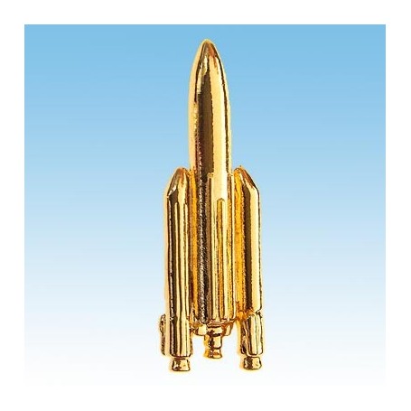 Pin's 3D doré 24ct Ariane V Space Rocket CC001-211