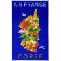 Affiche Air France Corse, L.Boucher 1949 MAF035