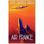 Affiche Air France Afrique Occidentale-Équatoriale Française, Maurus 1946 MAF104