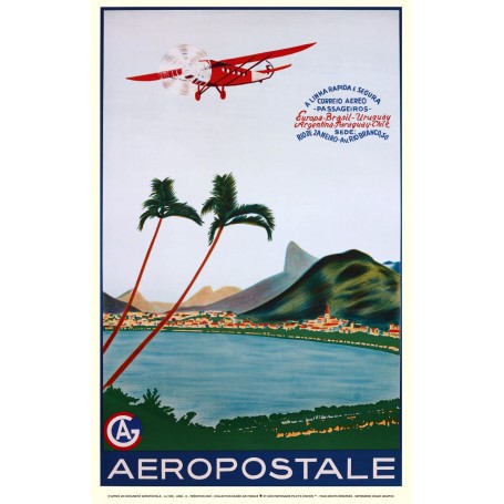 Affiche Air France Aéropostale Rio de Janeiro, 1930 MAF568