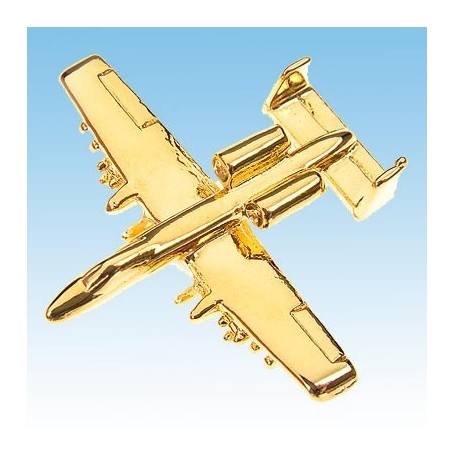 Pin's 3D doré 24ct A-10 Warthog CC001-2