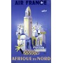 Affiche Air France Afrique du Nord, Villemot 1948 MAF019