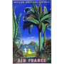 Affiche Air France Antilles-Amérique Centrale, B.Villemot 1948 MAF030