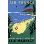 Affiche Air France Île Maurice, Renluc 1954 MAF068