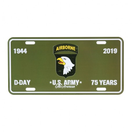 Plaque immatriculation D-Day 101th Airborne 415140-9000_2