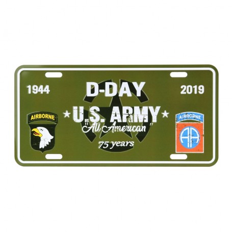 WWII license plate D-Day US Army 415140-9001