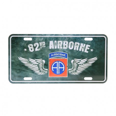 WWII license plate 82 Airborne 415141-600