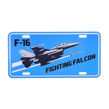 WWII license plate F-16 Falcon fighting 415141-611