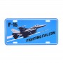 WWII license plate F-16 Falcon fighting 415141-611