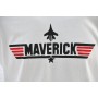 Tee shirt Top-Gun  MAVERICK - blanc  TS-TG-MAV