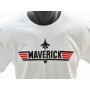 Tee shirt Top-Gun  MAVERICK - white  TS-TG-MAV