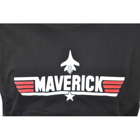 Tee shirt Top-Gun  MAVERICK - noir  TS-TG-MAV
