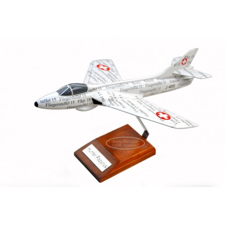 plane model - Hawk Hunter Papyrus Swiss VF998