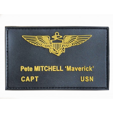Maverick Pete MITCHELL name patch - PVC 8cm TG-Maverick