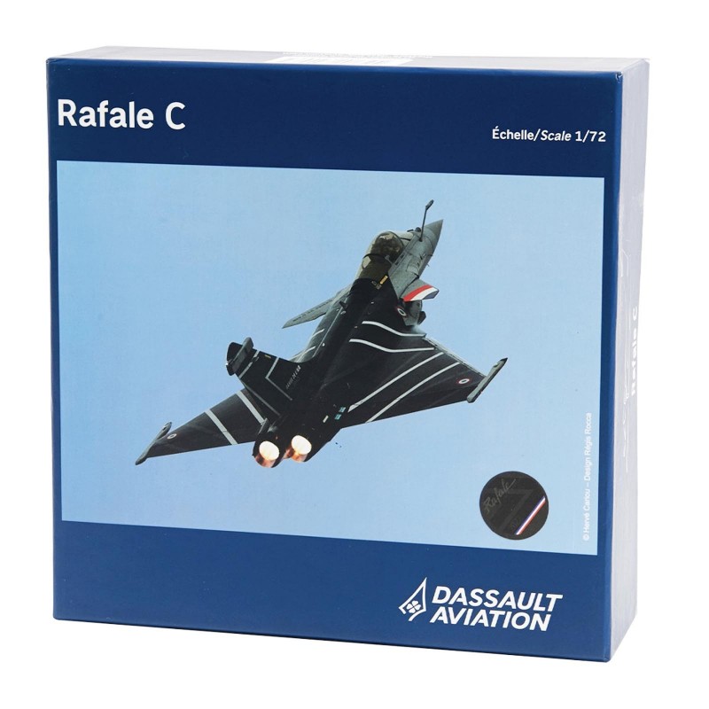 Maquette Avion Rafale-C 1/100 En Alliage - Modèle Chasseur Français Avec Support