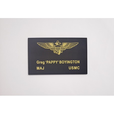 MJ Greg Pappy BOYINGTON name patch - PVC 10cm MJ-Boyington