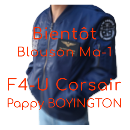 Bomber MA-1 Pilote Top-Gun - MAVERICK - bleu  MA1-CS-Corsair-bleu